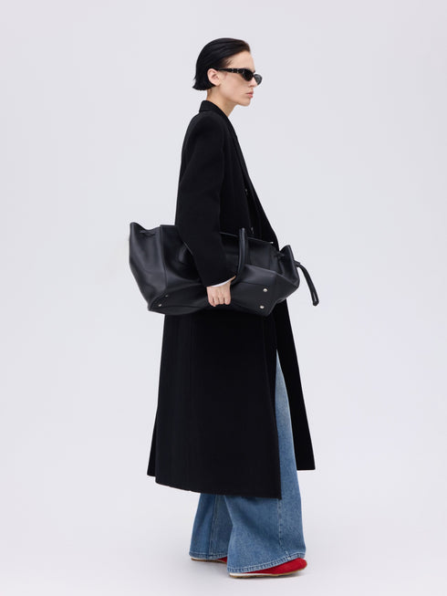 Double-Breasted Wool Mohair Coat